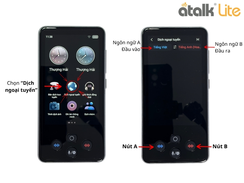 Hướng Dẫn Sử Dụng Tính Năng Dịch Ngoại Tuyến Không Cần Mạng Trên ATalk Lite Hướng Dẫn Sử Dụng Tính Năng Dịch Ngoại Tuyến Không Cần Mạng Trên ATalk Lite